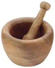 Mortar and pestle for mincing garlic