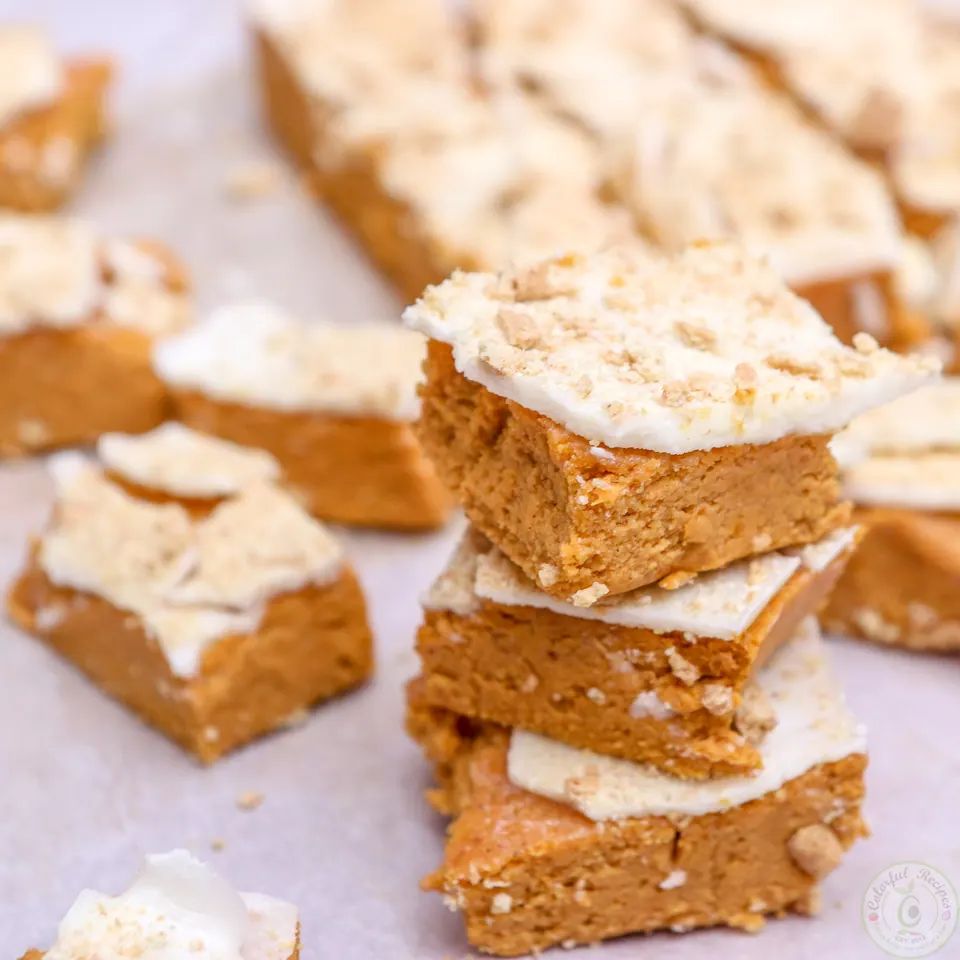 No bake pumpkin cheesecake bites served for Thanksgiving dessert
