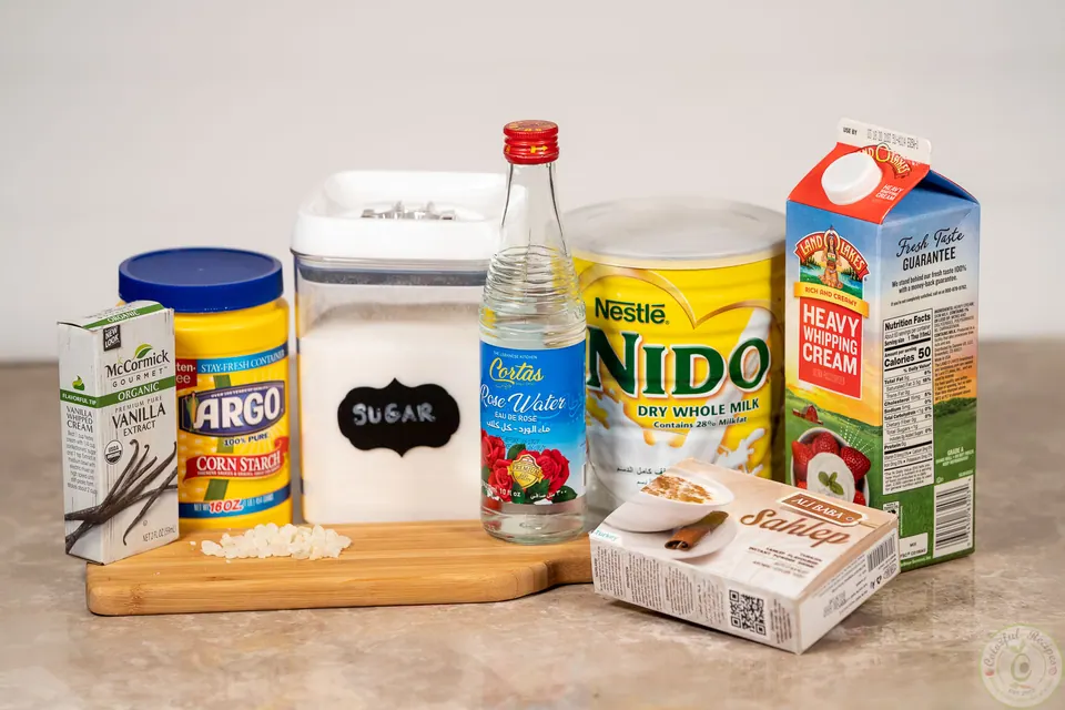 Milk ice cream booza ingredients