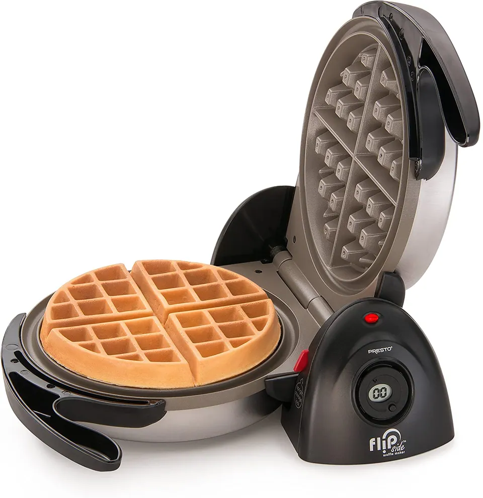 Presto Ceramic FlipSide Belgian Waffle Maker, closed