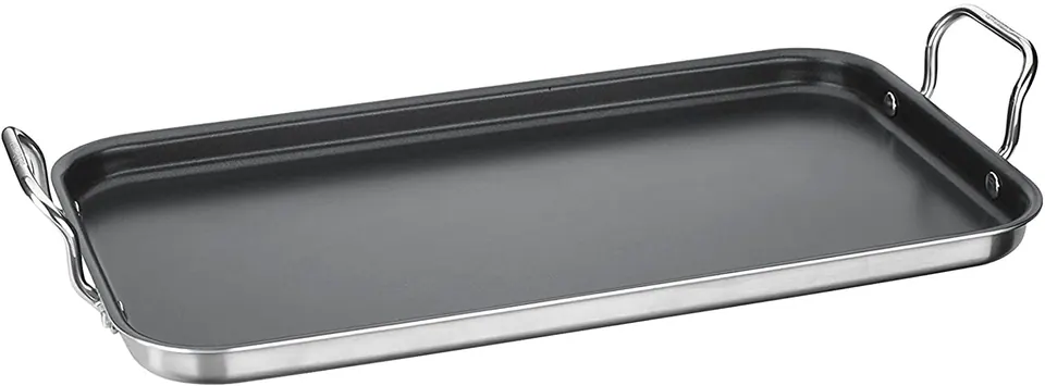 Double burner pancake griddle