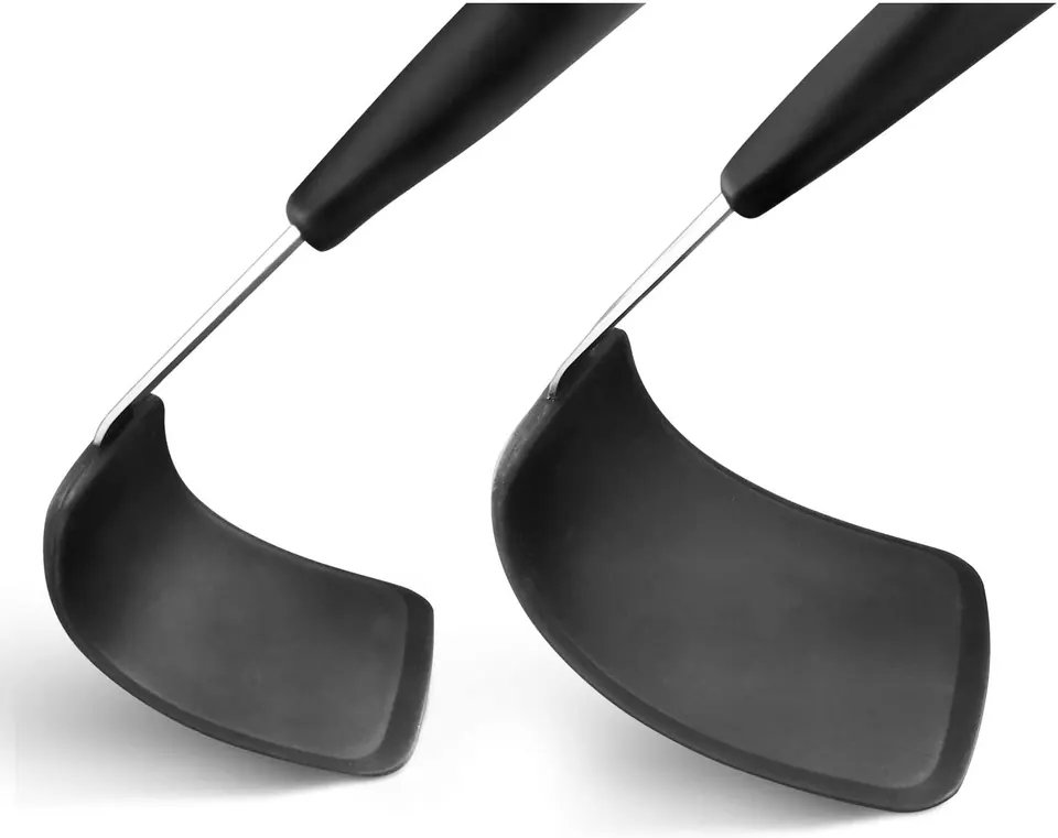 Black silicone spatulas