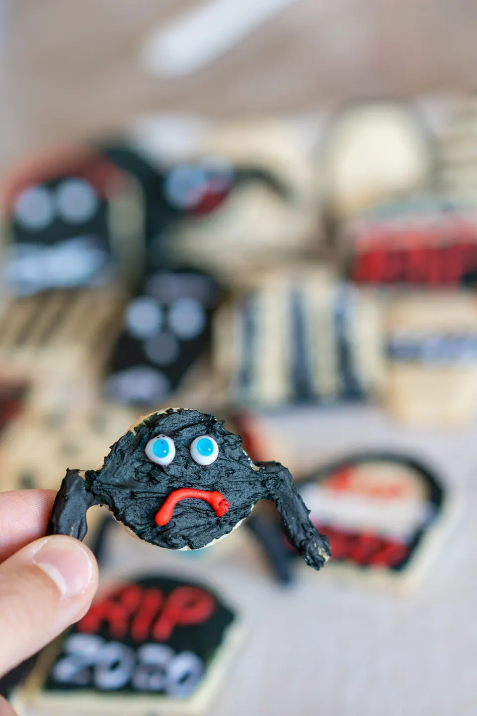 Spider Halloween sugar cookie