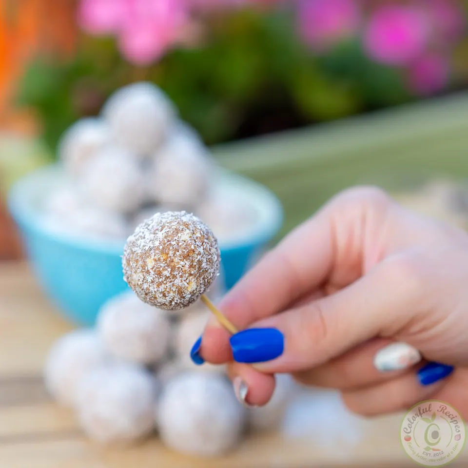 Coconut-coated no-bake chocolate truffles