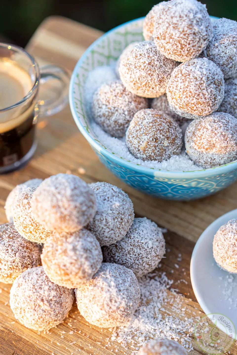 Homemade no-bake coconut chocolate truffles from a childhood recipe