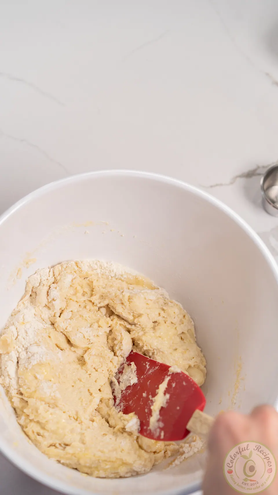 Manakish dough coming together